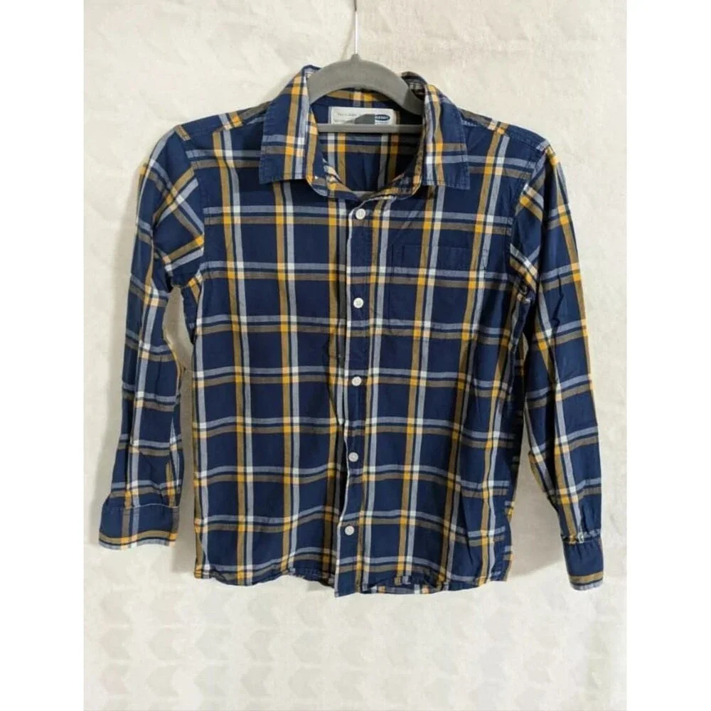 Youth Boy's Old Navy Plaid Dress Shirt - Size 10-12